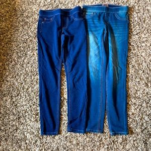 Justice Girls Pull On Jeans.  Size 12 slim